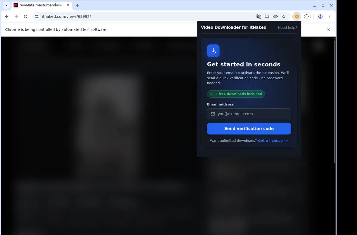 Itnaked Video Downloader browser extension screenshot 5